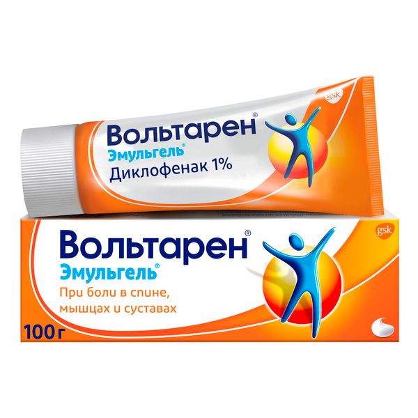 Вольтарен Эмульгель 1% 100 г Глаксо Смит кляйн