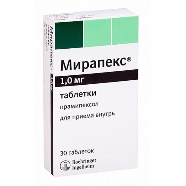 Мирапекс 1мг №30 табл Берингер